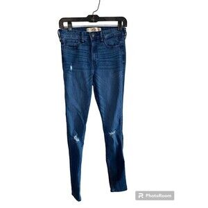 Hollister Destressed Jeans Super Skinny Highrise 3R 26/31